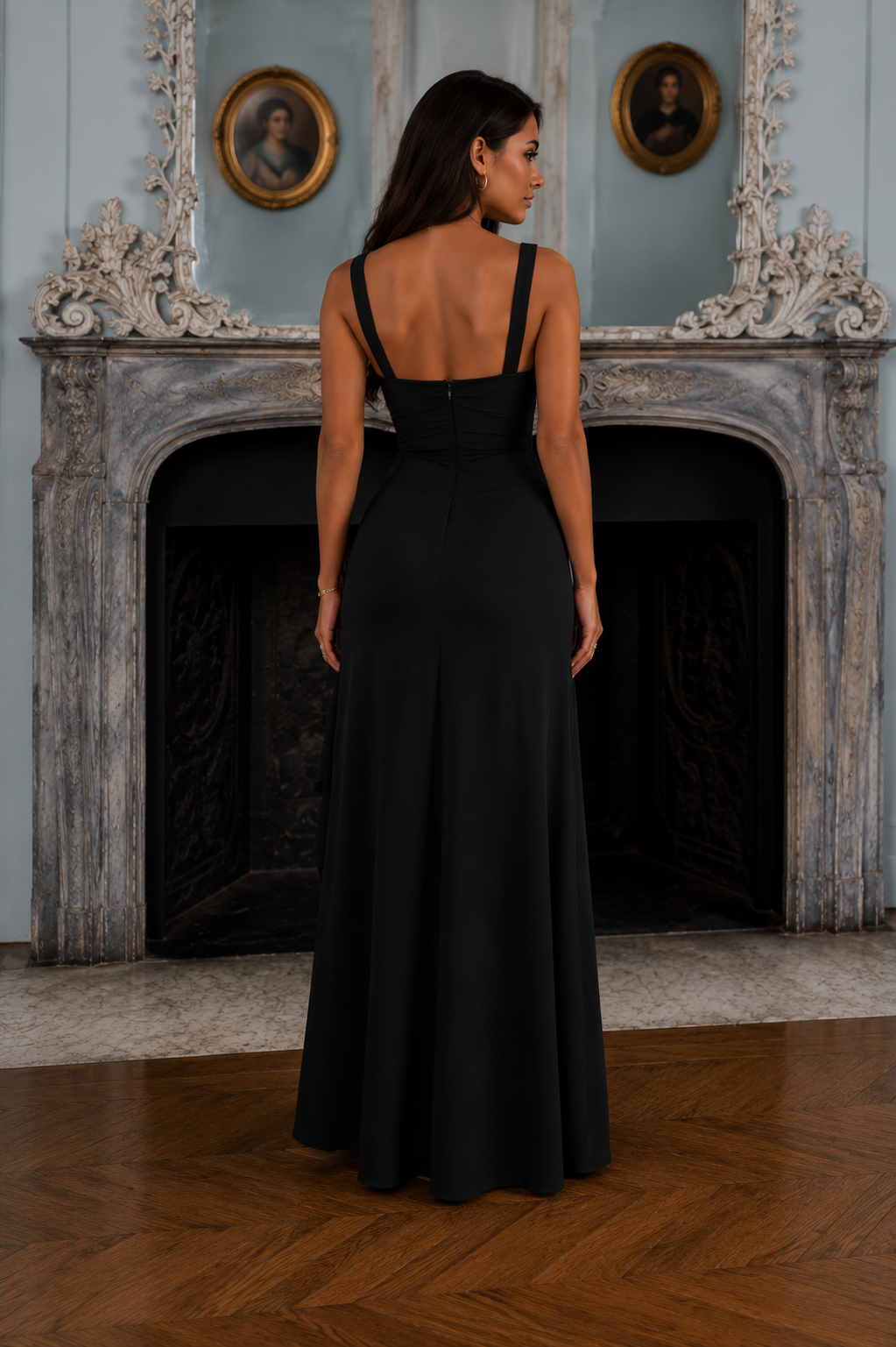 Vestido preto mulher
